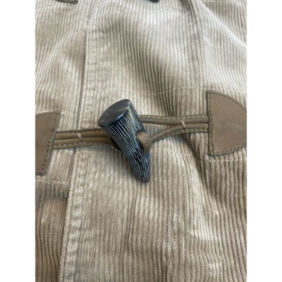 Lauren Jeans Co. Ralph Lauren Brown Corduroy Toggle Jacket M Hooded - Picture 5 of 6